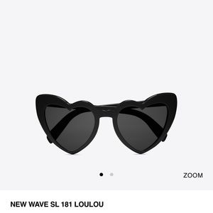 Saint Laurent LouLou 001 Black Heart Sunglasses